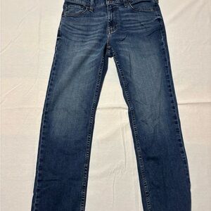 Hollister Men's Dark Blue Straight Jeans